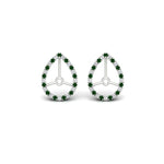 Load image into Gallery viewer, pear-halo-earring-emerald-for-4-carat-jackets-in-white-gold-fdearpe9677gemgrangle2-4.00ct-nl-wg.jpg?v=1763037096