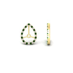 Load image into Gallery viewer, pear-halo-earring-emerald-for-4-carat-jackets-in-yellow-gold-fdearpe9677gemgrangle4-4.00ct-nl-yg.jpg?v=1763037097
