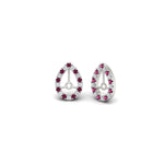Load image into Gallery viewer, pear-halo-earring-pink-sapphire-for-1-carat-jackets-in-white-gold-fdearpe9677gsadrpiangle1-1.00ct-nl-wg.jpg?v=1763036619