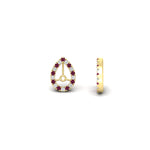 Load image into Gallery viewer, pear-halo-earring-pink-sapphire-for-1-carat-jackets-in-yellow-gold-fdearpe9677gsadrpiangle4-1.00ct-nl-yg.jpg?v=1763036619