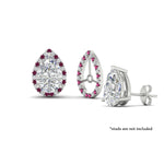 Load image into Gallery viewer, pear-halo-earring-pink-sapphire-for-3-carat-jackets-in-white-gold-fdearpe9677gsadrpiangle3-3.00ct-nl-wg.jpg?v=1763036626