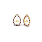 Load image into Gallery viewer, pear-halo-earring-pink-sapphire-for-3-carat-jackets-in-yellow-gold-fdearpe9677gsadrpiangle1-3.00ct-nl-yg.jpg?v=1763036626