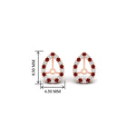 Load image into Gallery viewer, pear-halo-earring-ruby-for-1-carat-jackets-in-rose-gold-fdearpe9677grudrangle2-1.00ct-nl-rg-hw.jpg?v=1763036620