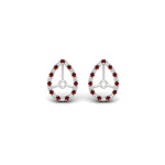 Load image into Gallery viewer, pear-halo-earring-ruby-for-2-carat-jackets-in-white-gold-fdearpe9677grudrangle2-2.00ct-nl-wg