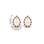 Load image into Gallery viewer, pear-halo-earring-ruby-for-2-carat-jackets-in-yellow-gold-fdearpe9677grudrangle2-2.00ct-nl-yg-hw