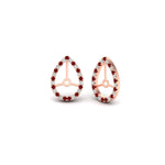 Load image into Gallery viewer, pear-halo-earring-ruby-for-3-carat-jackets-in-rose-gold-fdearpe9677grudrangle1-3.00ct-nl-rg.jpg?v=1763036626