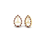 Load image into Gallery viewer, pear-halo-earring-ruby-for-3-carat-jackets-in-yellow-gold-fdearpe9677grudrangle1-3.00ct-nl-yg.jpg?v=1763036626