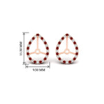 Load image into Gallery viewer, pear-halo-earring-ruby-for-4-carat-jackets-in-rose-gold-fdearpe9677grudrangle2-4.00ct-nl-rg-hw.jpg?v=1763037096