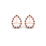 Load image into Gallery viewer, pear-halo-earring-ruby-for-4-carat-jackets-in-rose-gold-fdearpe9677grudrangle2-4.00ct-nl-rg.jpg?v=1763037096