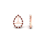 Load image into Gallery viewer, pear-halo-earring-ruby-for-4-carat-jackets-in-rose-gold-fdearpe9677grudrangle4-4.00ct-nl-rg.jpg?v=1763037096