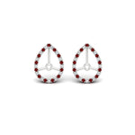 Load image into Gallery viewer, pear-halo-earring-ruby-for-4-carat-jackets-in-white-gold-fdearpe9677grudrangle2-4.00ct-nl-wg.jpg?v=1763037096