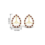 Load image into Gallery viewer, pear-halo-earring-ruby-for-4-carat-jackets-in-yellow-gold-fdearpe9677grudrangle2-4.00ct-nl-yg-hw.jpg?v=1763037096