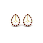 Load image into Gallery viewer, pear-halo-earring-ruby-for-4-carat-jackets-in-yellow-gold-fdearpe9677grudrangle2-4.00ct-nl-yg.jpg?v=1763037097