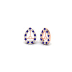 Load image into Gallery viewer, pear-halo-earring-sapphire-for-1-carat-jackets-in-rose-gold-fdearpe9677gsablangle1-1.00ct-nl-rg.jpg?v=1763036619