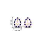 Load image into Gallery viewer, pear-halo-earring-sapphire-for-1-carat-jackets-in-rose-gold-fdearpe9677gsablangle2-1.00ct-nl-rg-hw.jpg?v=1763036619