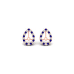 Load image into Gallery viewer, pear-halo-earring-sapphire-for-1-carat-jackets-in-rose-gold-fdearpe9677gsablangle2-1.00ct-nl-rg.jpg?v=1763036620