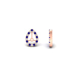 Load image into Gallery viewer, pear-halo-earring-sapphire-for-1-carat-jackets-in-rose-gold-fdearpe9677gsablangle4-1.00ct-nl-rg.jpg?v=1763036620