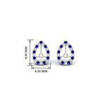 Load image into Gallery viewer, pear-halo-earring-sapphire-for-1-carat-jackets-in-white-gold-fdearpe9677gsablangle2-1.00ct-nl-wg-hw.jpg?v=1763036619