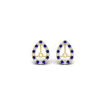 Load image into Gallery viewer, pear-halo-earring-sapphire-for-1-carat-jackets-in-yellow-gold-fdearpe9677gsablangle2-1.00ct-nl-yg.jpg?v=1763036620