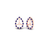 Load image into Gallery viewer, pear-halo-earring-sapphire-for-2-carat-jackets-in-rose-gold-fdearpe9677gsablangle1-2.00ct-nl-rg