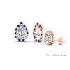 Load image into Gallery viewer, pear-halo-earring-sapphire-for-2-carat-jackets-in-rose-gold-fdearpe9677gsablngle3-2.00ct-nl-rg-lg1