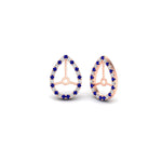 Load image into Gallery viewer, pear-halo-earring-sapphire-for-3-carat-jackets-in-rose-gold-fdearpe9677gsablangle1-3.00ct-nl-rg.jpg?v=1763036625