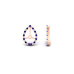 Load image into Gallery viewer, pear-halo-earring-sapphire-for-3-carat-jackets-in-rose-gold-fdearpe9677gsablangle4-3.00ct-nl-rg.jpg?v=1763036625
