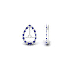 Load image into Gallery viewer, pear-halo-earring-sapphire-for-3-carat-jackets-in-white-gold-fdearpe9677gsablangle4-3.00ct-nl-wg.jpg?v=1763036626