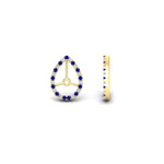 Load image into Gallery viewer, pear-halo-earring-sapphire-for-3-carat-jackets-in-yellow-gold-fdearpe9677gsablangle4-3.00ct-nl-yg.jpg?v=1763036626