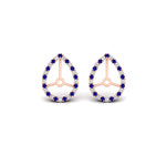 Load image into Gallery viewer, pear-halo-earring-sapphire-for-4-carat-jackets-in-rose-gold-fdearpe9677gsablangle2-4.00ct-nl-rg.jpg?v=1763037097