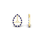 Load image into Gallery viewer, pear-halo-earring-sapphire-for-4-carat-jackets-in-yellow-gold-fdearpe9677gsablangle4-4.00ct-nl-yg.jpg?v=1763037096