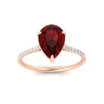 Load image into Gallery viewer, pear-red-ruby-and-round-diamond-under-halo-promise-ring-in-rose-gold-FD9788PERGRUDR-NL-RG.jpg
