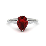 Load image into Gallery viewer, pear-red-ruby-and-round-diamond-under-halo-promise-ring-in-white-gold-FD9788PERGRUDR-NL-WG.jpg