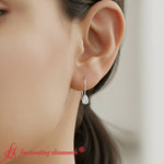 Load image into Gallery viewer, pear-shape-0-50-carat-diamond-lever-back-studs-earring-in-white-gold-fdear9225pe-0-50-ct-model-1