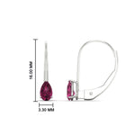 Load image into Gallery viewer, pear-shape-0.50-carat-pink-sapphire-lever-back-studs-earring-in-white-gold-FDEAR9225PEGSADRPI-0.50CT-NL-WG