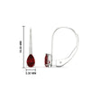Load image into Gallery viewer, pear-shape-0.50-carat-ruby-lever-back-studs-earring-in-white-gold-FDEAR9225PEGRUDR-0.50CT-NL-WG
