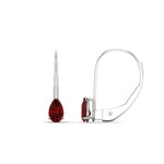Load image into Gallery viewer, pear-shape-0.50-carat-ruby-lever-back-studs-earring-in-white-gold-FDEAR9225PEGRUDR-0.50CT-NL-WG
