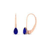 Load image into Gallery viewer, pear-shape-0.50-carat-sapphire-lever-back-studs-earring-in-rose-gold-FDEAR9225PEGSABL-0.50CT-NL-RG