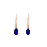 Load image into Gallery viewer, pear-shape-0.50-carat-sapphire-lever-back-studs-earring-in-rose-gold-FDEAR9225PEGSABL-0.50CT-NL-RG