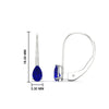 Load image into Gallery viewer, pear-shape-0.50-carat-sapphire-lever-back-studs-earring-in-white-gold-FDEAR9225PEGSABL-0.50CT-NL-WG