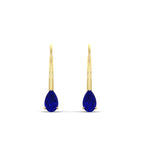 Load image into Gallery viewer, pear-shape-0.50-carat-sapphire-lever-back-studs-earring-in-yellow-gold-FDEAR9225PEGSABL-0.50CT-NL-YG