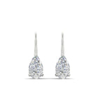 Load image into Gallery viewer, pear-shape-4-carat-diamond-lever-back-studs-earring-in-white-gold-FDEAR9225PE-4.00CT-NL-WG