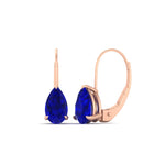 Load image into Gallery viewer, pear-shape-4-carat-sapphire-lever-back-studs-earring-in-rose-gold-FDEAR9225PEGSABL-4.00CT-NL-RG