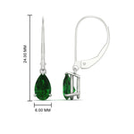 Load image into Gallery viewer, pear-shape-emerald-2-carat-lever-back-drop-stud-earrings-in-white-gold-FDEAR11236PEGEMGR-2.00CT-WG.jpg