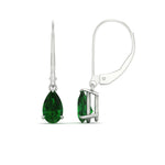 Load image into Gallery viewer, pear-shape-emerald-2-carat-lever-back-drop-stud-earrings-in-white-gold-FDEAR11236PEGEMGR-2.00CT-WG.jpg