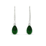 Load image into Gallery viewer, pear-shape-emerald-2-carat-lever-back-drop-stud-earrings-in-white-gold-FDEAR11236PEGEMGR-2.00CT-WG.jpg