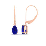 Load image into Gallery viewer, pear-shape-sapphire-2-carat-lever-back-drop-stud-earrings-in-rose-gold-FDEAR11236PEGSABL-2.00CT-RG.jpg