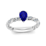 Load image into Gallery viewer, pear-shape-twisted-sapphire-engagement-ring-in-white-gold-FD9127PERGBS-NL-WG-GS.jpg