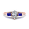 Load image into Gallery viewer, pear-shaped-bar-baguette-3-stone-sapphire-engagement-ring-in-rose-gold-FDENS100PERGSABL-NL-RG
