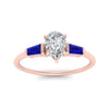 Load image into Gallery viewer, pear-shaped-bar-baguette-3-stone-sapphire-engagement-ring-in-rose-gold-FDENS100PERGSABLANGLE5-NL-RG